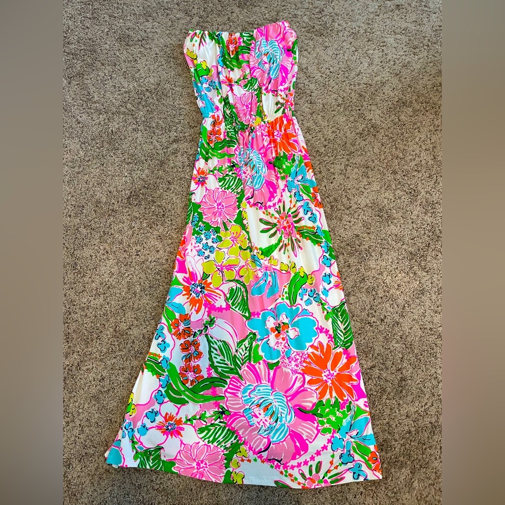 Lilly Pulitzer for Target strapless maxi dress